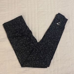 Gymshark Adapt Animal Seamless Leggings - Black Soze Medium